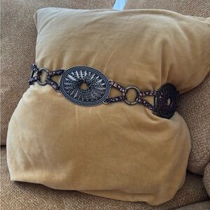 Chico's gold and Bronze Ornate Belt